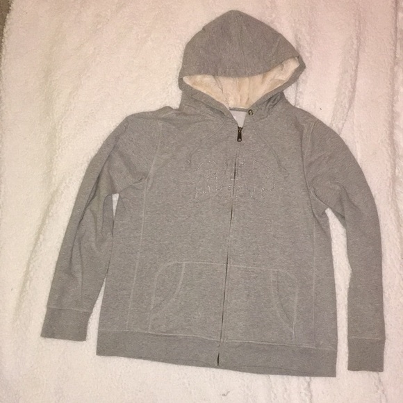 GAP Jackets & Blazers - Grey GAP jacket w/ faux fur lined hood
